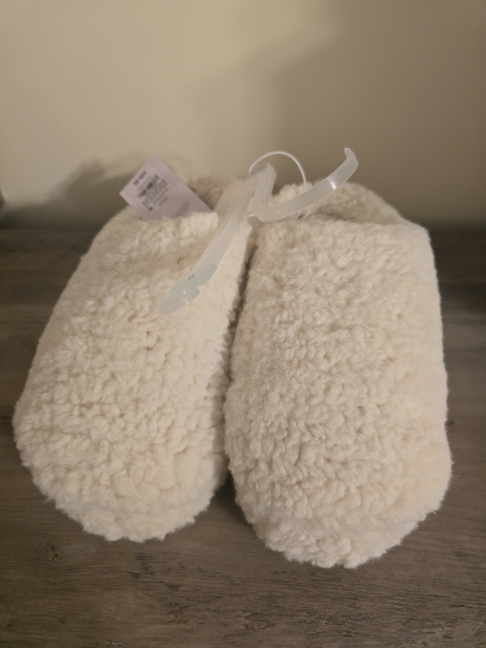 Plush Cream Sherpa Slippers